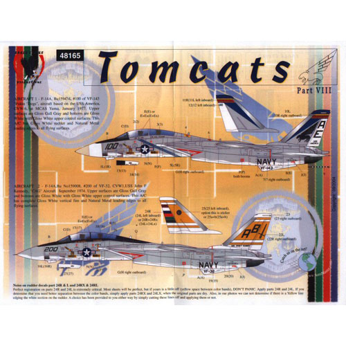ESP48165 1/48 Tom Cats Pt VIII (F-14 Tomcat F-14A)