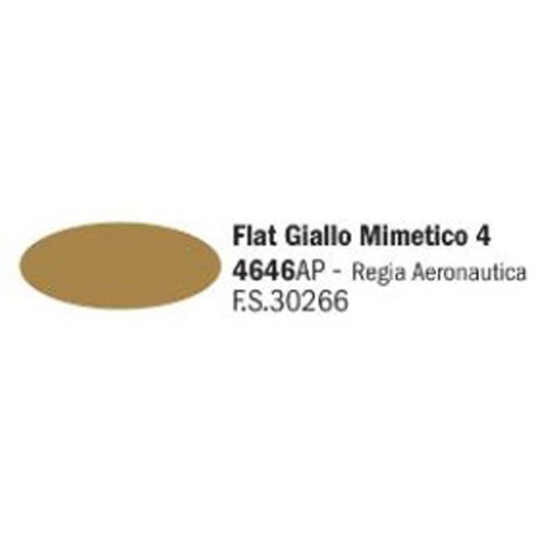 BI4646AP Flat Giallo Mimetico 4 (20ml) FS30266 - 무광 지알로 미메티코 4(이탈리아군 전차색)