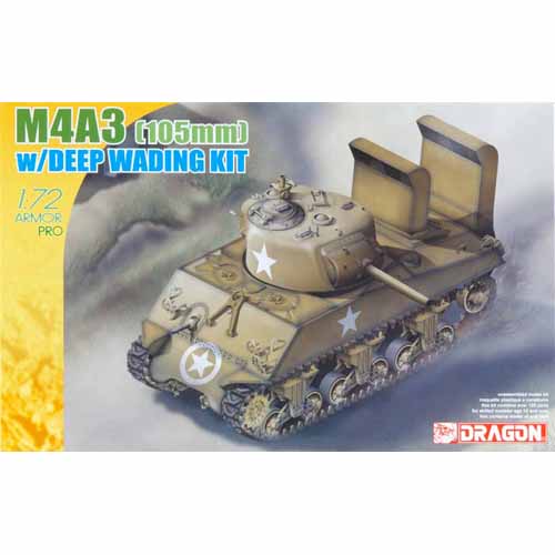 BD7330 1/72 M4A3 Sherman (105mm) w/Deep Wading Kit