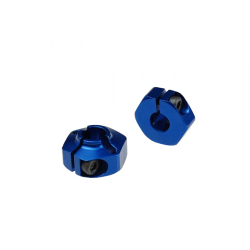 AJ2091 JConcepts - 12mm rear hex adaptor for B4.1 B44.1 - blue anodized aluminum
