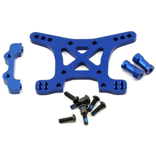 AX6839X Shock tower front 7075-T6 aluminum (blue-anodized)