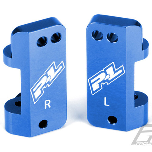 AP6255 Blue Aluminum Caster Blocks for PRO-2 SC PRO-MT and Slash 2WD (#6255-00)