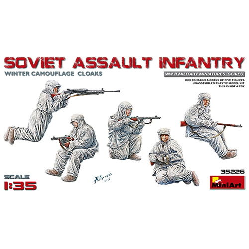 BE35226 1/35 Soviet Assault Infantry (Winter Camouflag Cloaks)