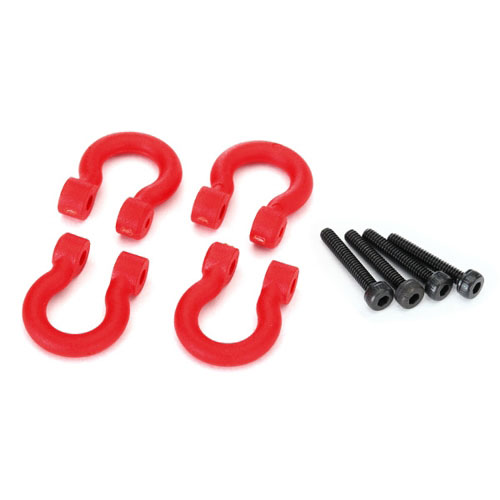 AX8234R Bumper D-Rings, red (front or rear)