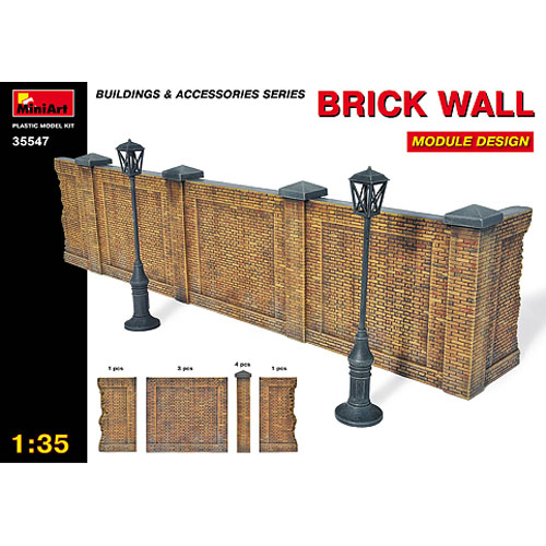 BE35547 1/35 Brick Wall