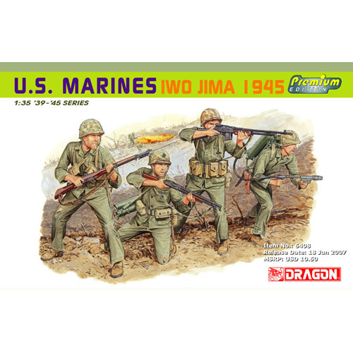 BD6408 1/35 U.S. Marines Iwo Jima 1945 (Four Figures Set) ~ Premium Edition
