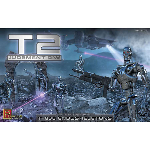 ESPEG9017 1/32 T2 Judgement Day T-800 Endoskeletons (T-800 5개 베이스 포함)