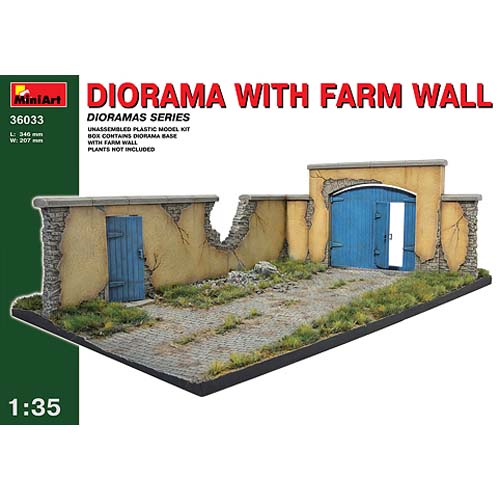 BE36033 1/35 Diorama with Farm wall