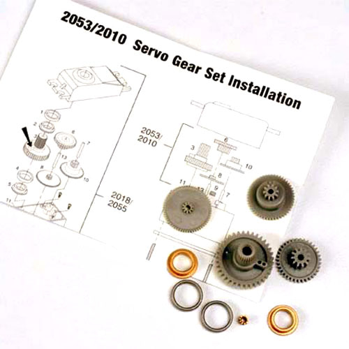 AX2053 Servo gears (for 2055 and 2056 servos)