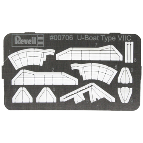BV0706 Photoetched parts for BV5093 (1/350 German Submarine U-boot TYPE VII C)
