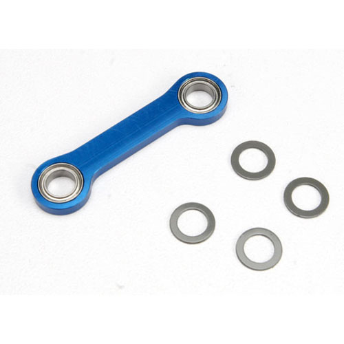 AX5542X Drag link machined 6061-T6 aluminum (blue-anodized)/ 5x8x2.5 ball bearing (2)
