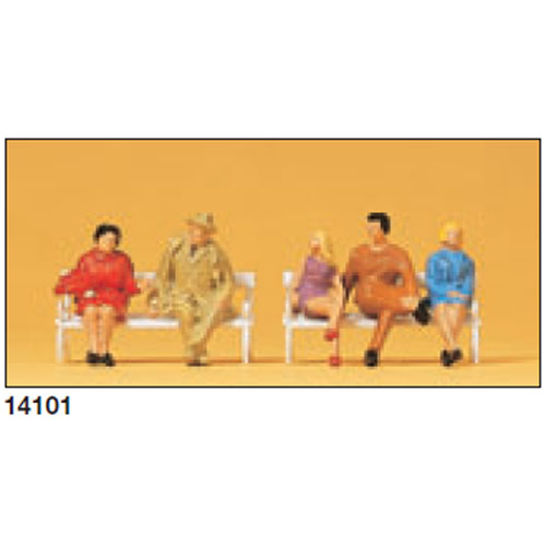 FSP14101 1/87 벤치에 앉아있는 사람들 (도색:5명)