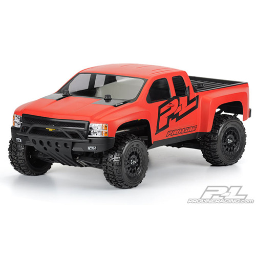 AP3385 Chevy Silverado HD Clear Body for 2WD/4x4 Slash SC10 (with Pro-Line Extended Body Mounts)