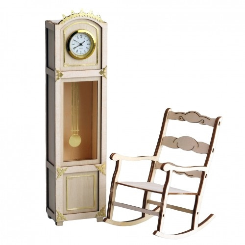 BA30201 Clock and rocking chair