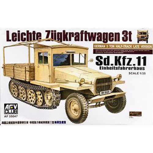 BF35047 1/35 German Sd.kfz.11 3t Half-Track Late Version w/Wood Cab