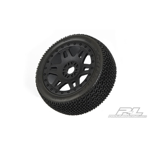 AP2724-03 Split Six V2 Black Front or Rear Wheels for 1:8 Buggy or SC (with Pro-Line 17mm Adapter Kit)