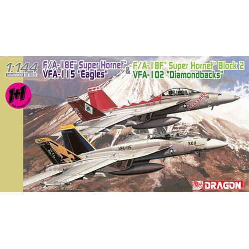 BD4620 1/144 F/A-18E Super Hornet VFA-115 Eagles + F/A-18F Super Hornet VFA-102 Diamondbacks(Twin Pack)