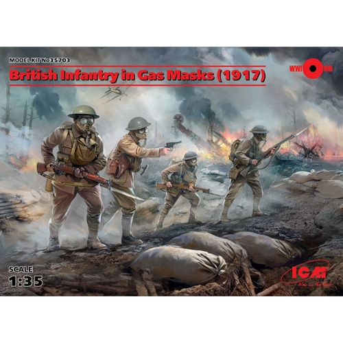 BICM35703 1/35 British Infantry in Gas Masks (1917) (4 figures)