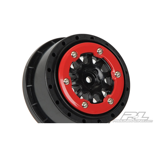 AP2731-03 ProTrac Suspension Kit Renegade 2.2&quot;/3.0&quot; Red/Black Bead-Loc Wheels for ProTrac Suspension Kit Slash and others (see below)
