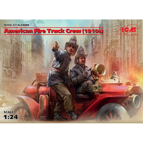 BICM24006 1/24 American Fire Truck Crew (1910s) (2 figures) (100% new molds)-차량 미포함