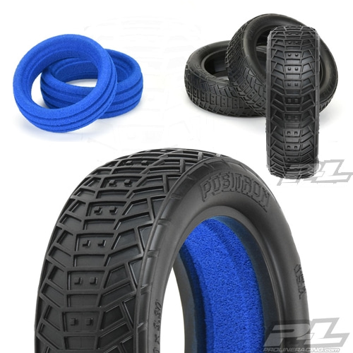 AP8258-17 Positron 2.2” 4WD MC (Clay) Off-Road Buggy Front Tires for 2.2&quot; 1:10 4WD Front Buggy Wheels, Includes Closed Cell Foam