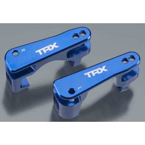 AX6832X Caster blocks (c-hubs) 6061-TS aluminum left &amp; right (blue-anodized)