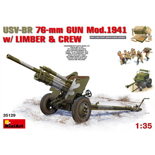 BE35129 1/35 USV-BR 76-mm Gun Mod.1941 w/ Limber and Crew