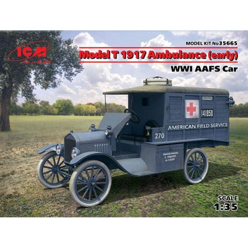 BICM35665 1/35 Model T 1917 Ambulance (early), WWI AAFS Car