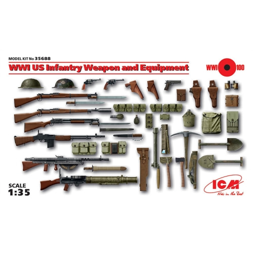 BICM35688 1/35 WWI US Infantry Weapon and Equipment