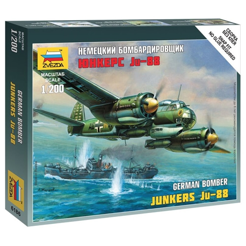 BZ6186 1/200 Ju-88A4 WWII Bomber (New Tool- 2015)