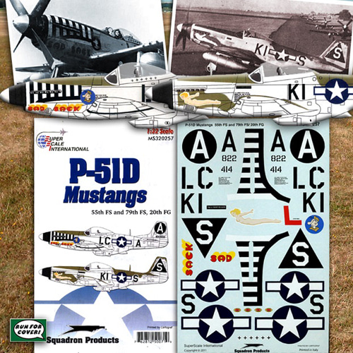 ESMS320257 1/32 P-51D Mustangs of the 20th Fighter Group