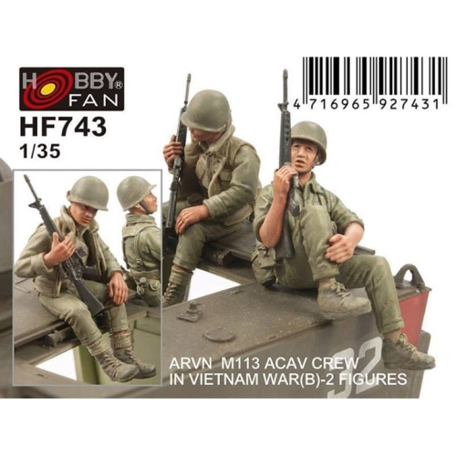 BFHF743 1/35 ARVN M113 ACAV Crew In Vietnam War(B) -2 Figures