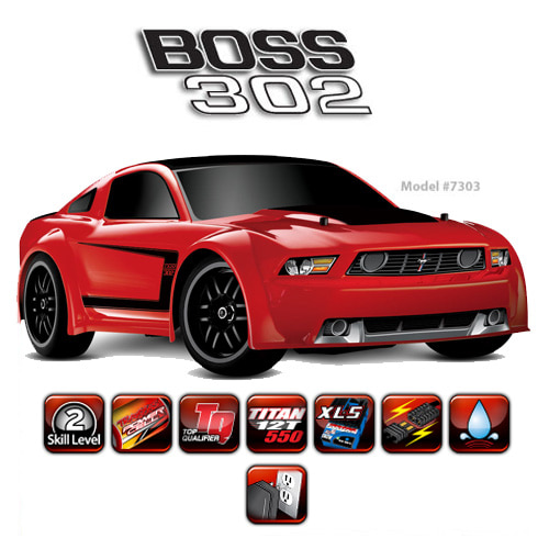 CB7303 1/16 Ford Mustang Boss 302 - 4WD Muscle Car