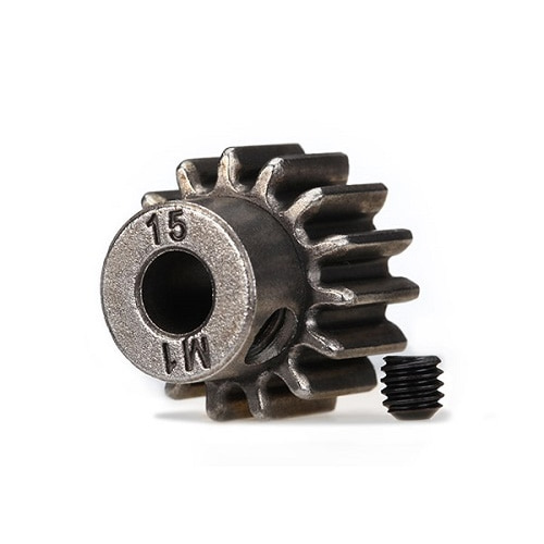 AX6487 Gear, 15-T pinion (1.0 metric pitch) (fits 5mm shaft)/ set screw