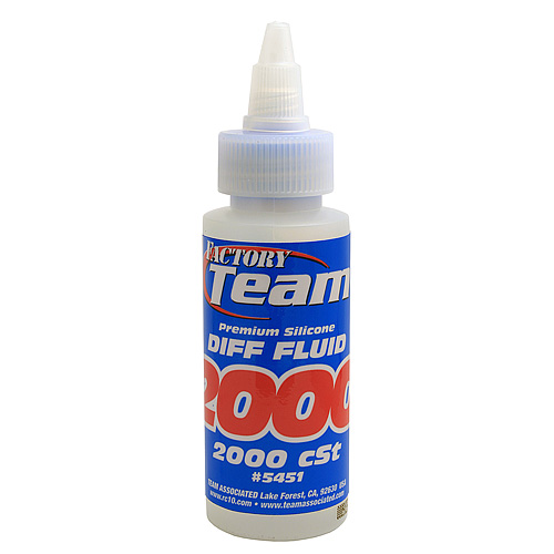 AA5451 FT Silicone Diff Fluid 2000cst for gear diffs / 2 oz ?New flip-top cap