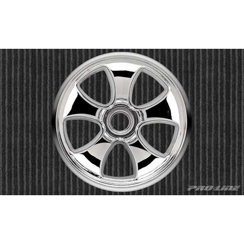 AP2694-01 Torque 2.8&quot; (30 Series) Chrome Front Wheels for JATO Front Nitro Stampede Front and Nitro Rustler Front