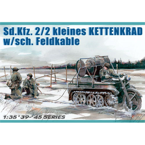 BD6128 1/35 Sd. Kfz. 2/2 kleines KettenKrad w/sch. Feldkable
