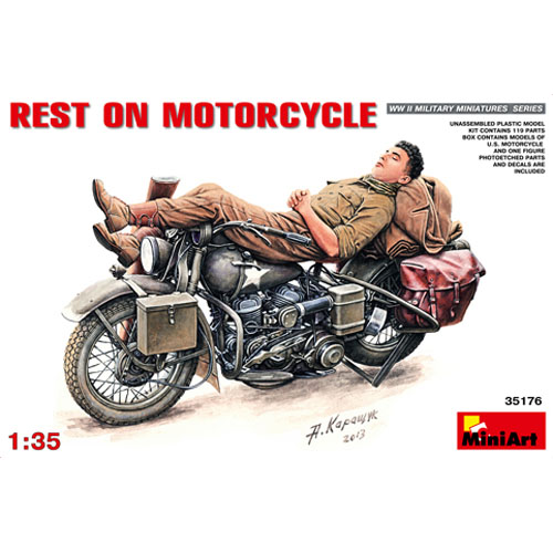 BE35176 1/35 Rest on Motorcycle