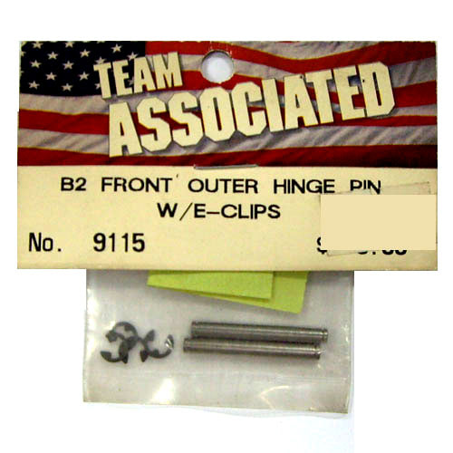 AA9115 B2 FRONT OUTER HINGE PIN W/E-CLIPS