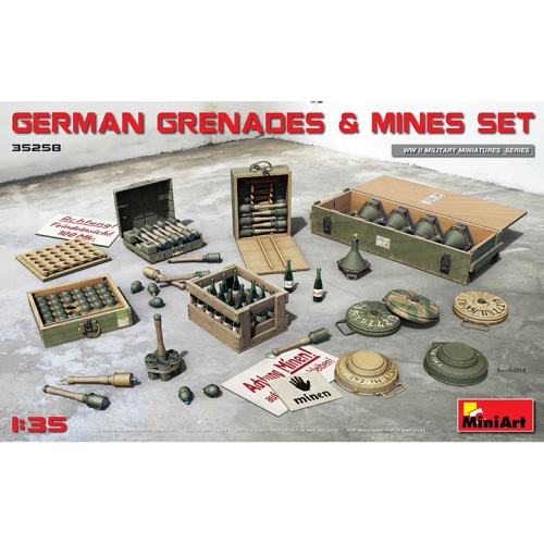 BE35258 1/35 German Grenades &amp; Mines Set