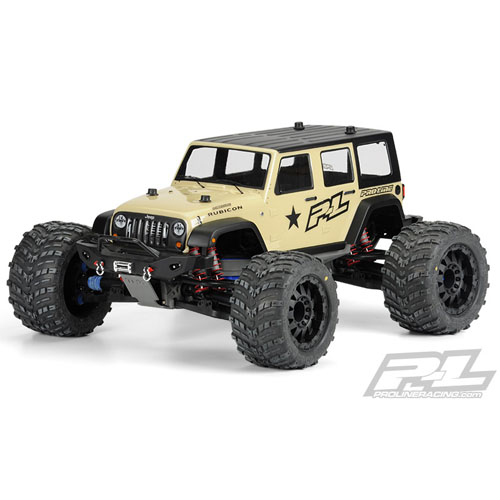 AP3405 Jeep Wrangler Unlimited Rubicon Clear Body for T/E-MAXX 3.3 REVO 3.3 Savage &amp; Summit