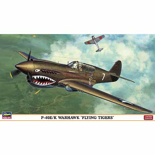 BH09966 1/48 P-40E/K Warhawk Flying Tigers Limited Edition(하세가와 단종)