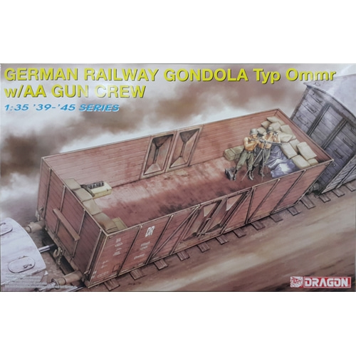 BD6086 1/35 German Railway Gondola Type Ommr w/AA Gun Crew