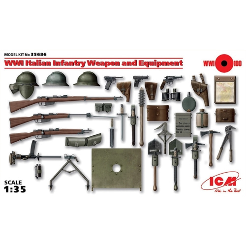 BICM35686 1/35 WWI Italian Infantry Weapon and Equipment