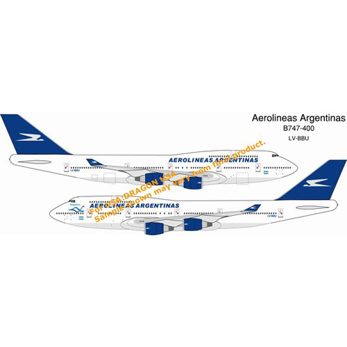 BD55423 1/400 Aerolineas Argentinas B747-400 ~ LV-BBU