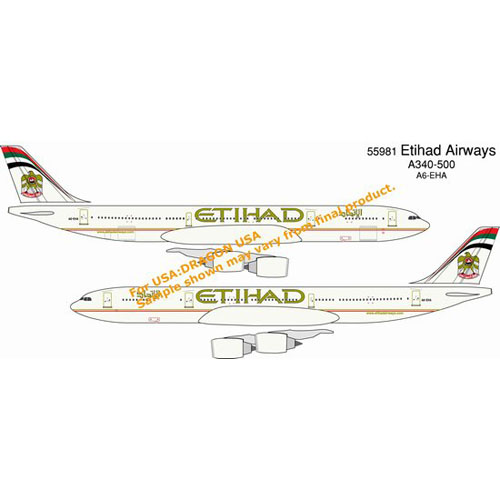 BD55981 1/400 Etihad Airways A340-500 ~A6-EHA (Airline)