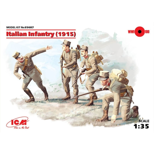 BICM35687 1/35 Italian Infantry (1915) (4 figures)