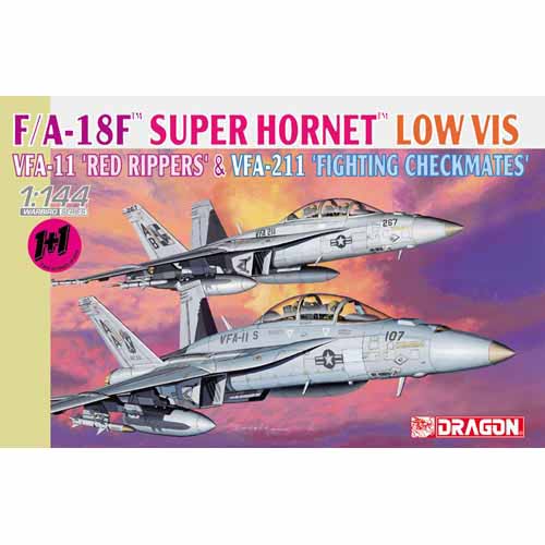 BD4610 1/144 F/A-18F Super Hornet VFA-11 Red Rippers &amp; VFA-211 Fighting Checkmates
