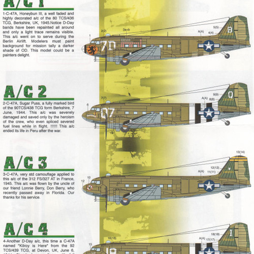 ESP48238 1/48 Skytrains At War Pt II (C-47A)