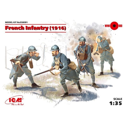 BICM35691 1/35 French Infantry (1916) (4 figures)